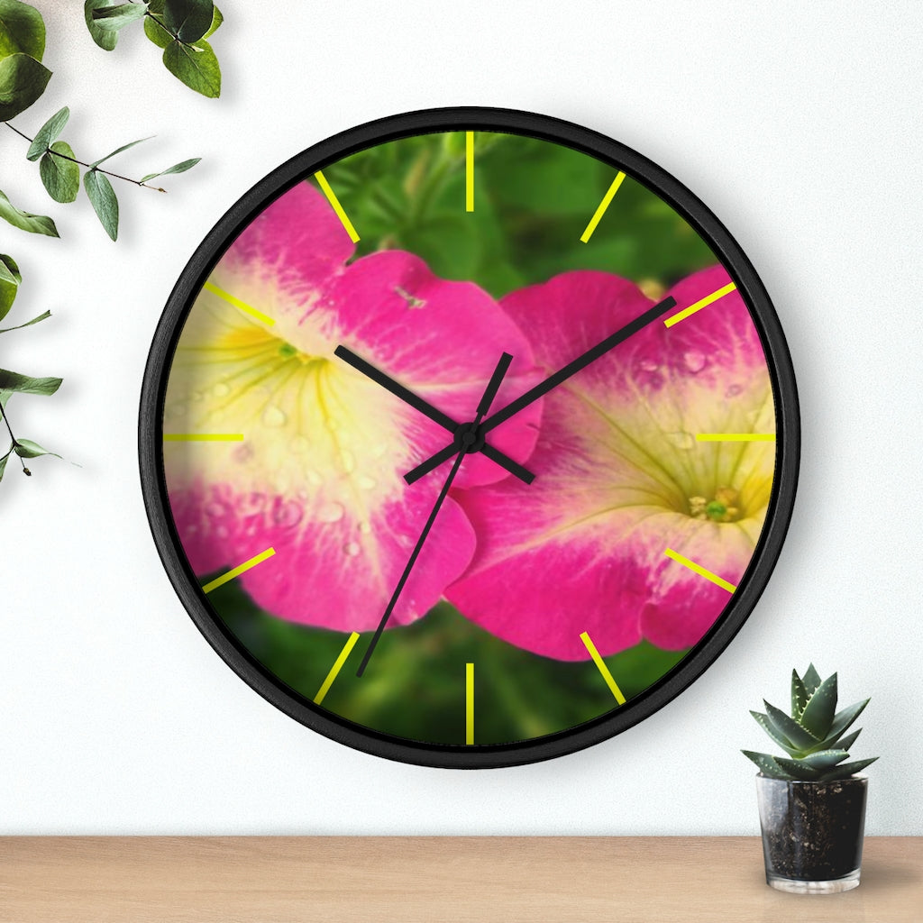 Petunia Wall clock