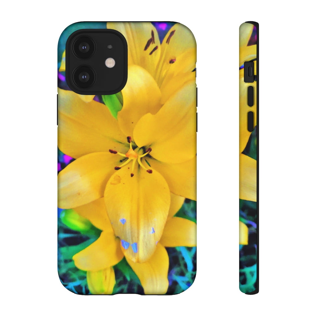 Yellow Lily Tough Case for iPhone and Samsung Galaxy