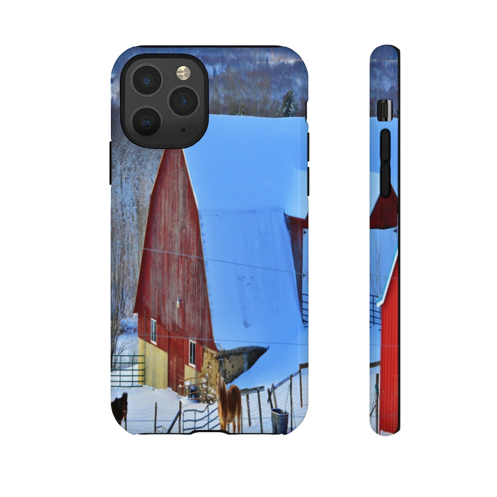 Barns & Horses Mobile Phone Case for iPhone and Samsung Galaxy