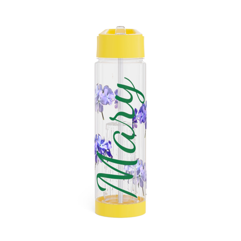 Personalized and Customized Infuser Water Bottle (Wild Blue Phlox) (not a decal) I Gift I Bridesmaid I Teacher I Gym I Coworker I For Her