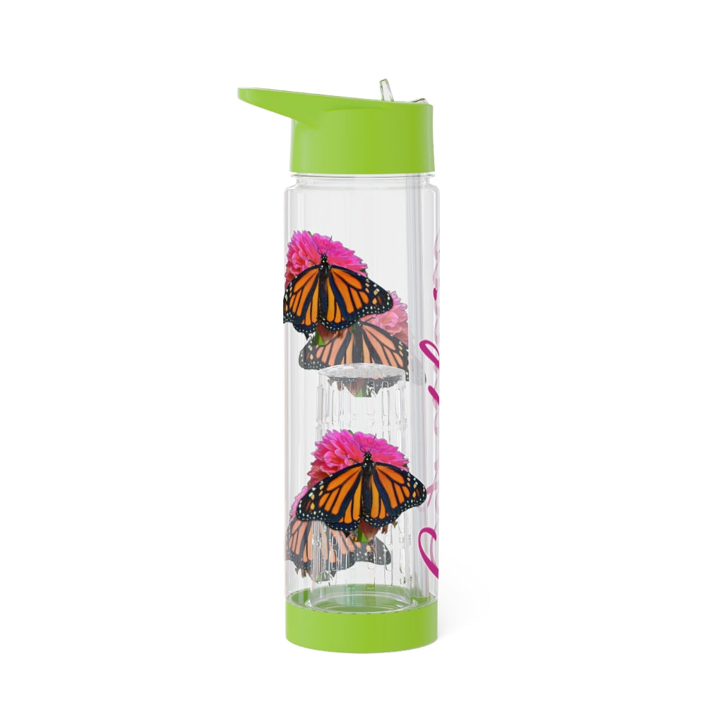 Personalized & Customized Butterfly Infuser Water Bottle (Bianca) (not a decal) I Gift I Bridesmaid I Teacher I Workout I Coworker I