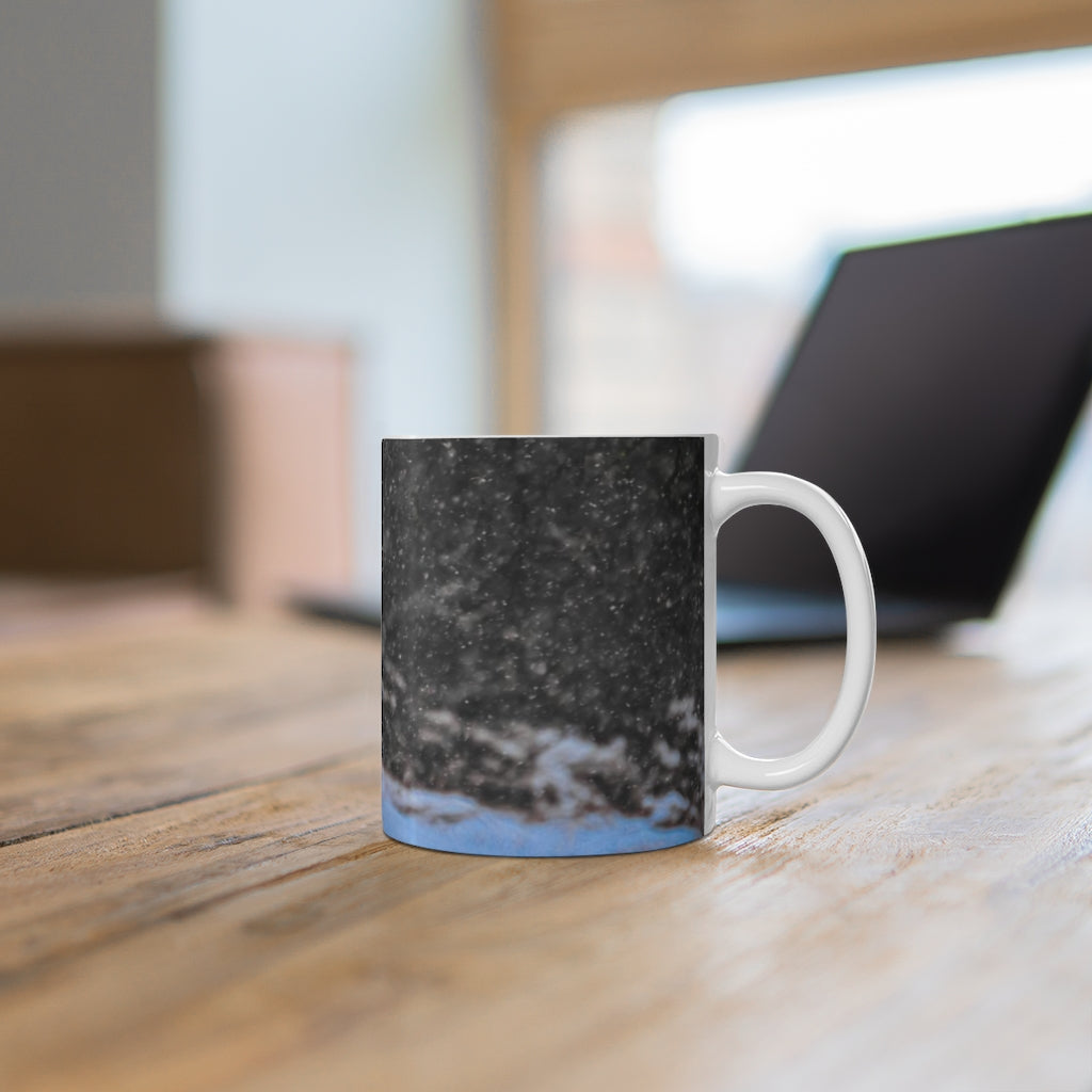 Blue Jay in a Snowstorm Mug 11oz