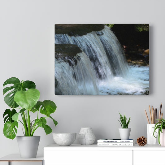 Summer Waterfall Stretched Canvas