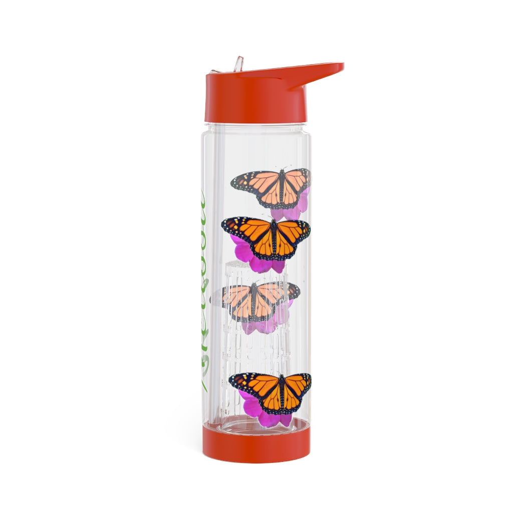 Personalized & Customized Butterfly Infuser Water Bottle (Marco) (not a decal) I Gift I Bridesmaid I Teacher I Workout I Coworker I Birthday