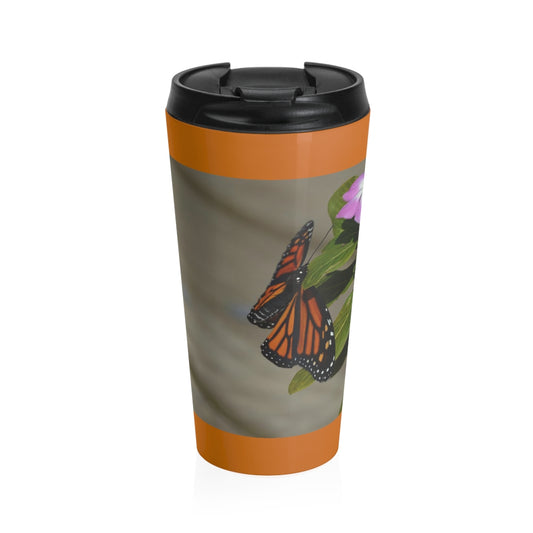 Monarch Butterfly Stainless Steel Travel Mug