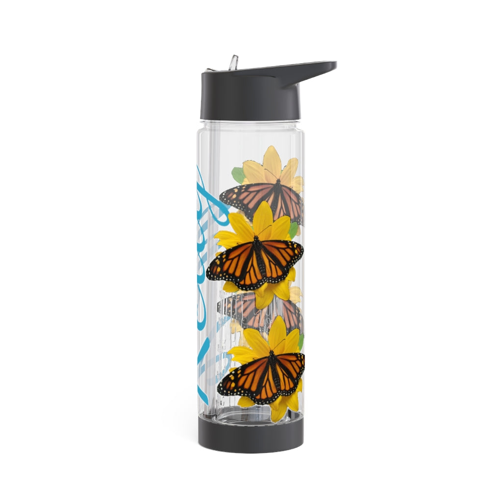 Personalized & Customized Butterfly Infuser Water Bottle (Olivia) (not a decal) I Gift I Bridesmaid I Teacher I Workout I Coworker