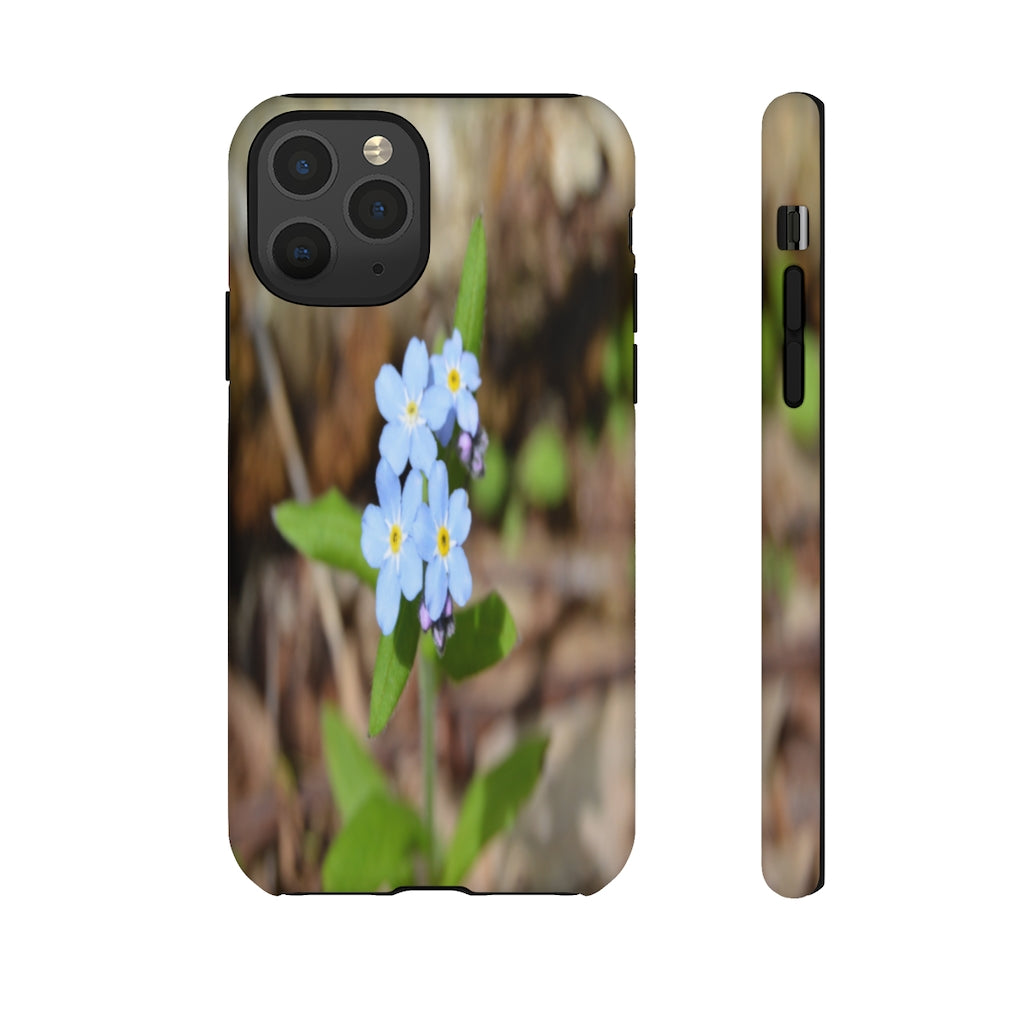 Woodland Forget Me Not Tough Case for iPhone and Samsung Galaxy