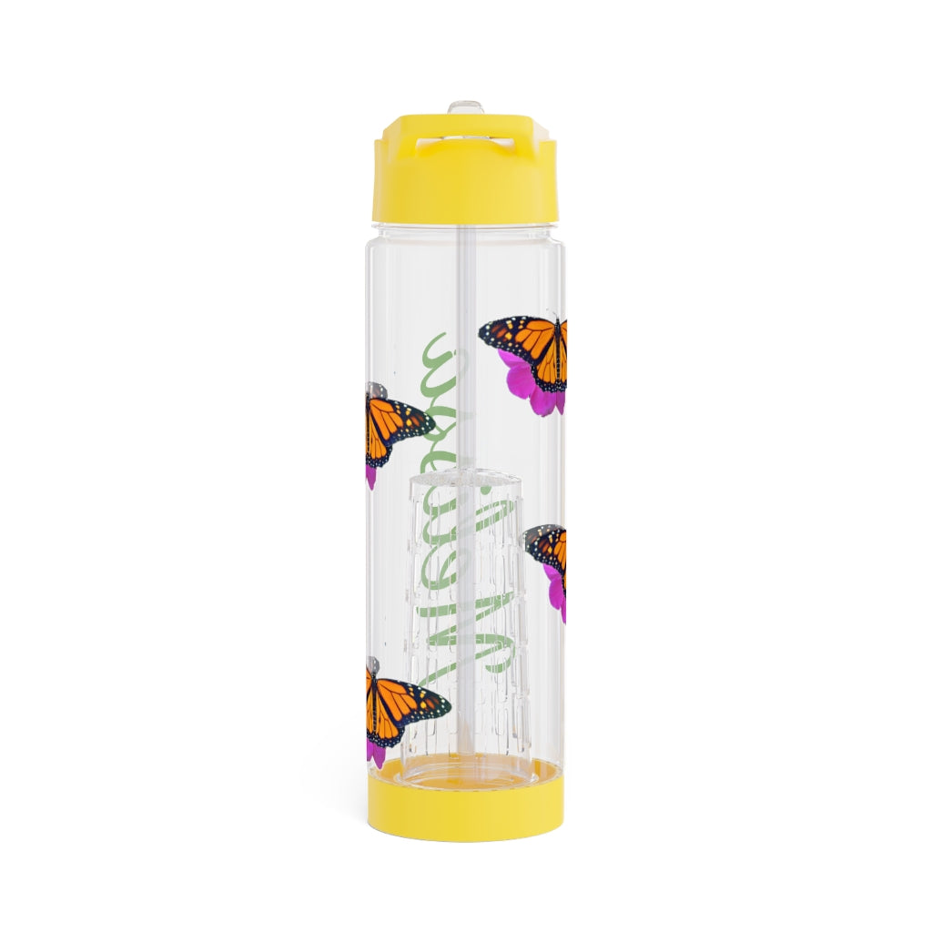 Personalized & Customized Butterfly Infuser Water Bottle (Marco) (not a decal) I Gift I Bridesmaid I Teacher I Workout I Coworker I Birthday