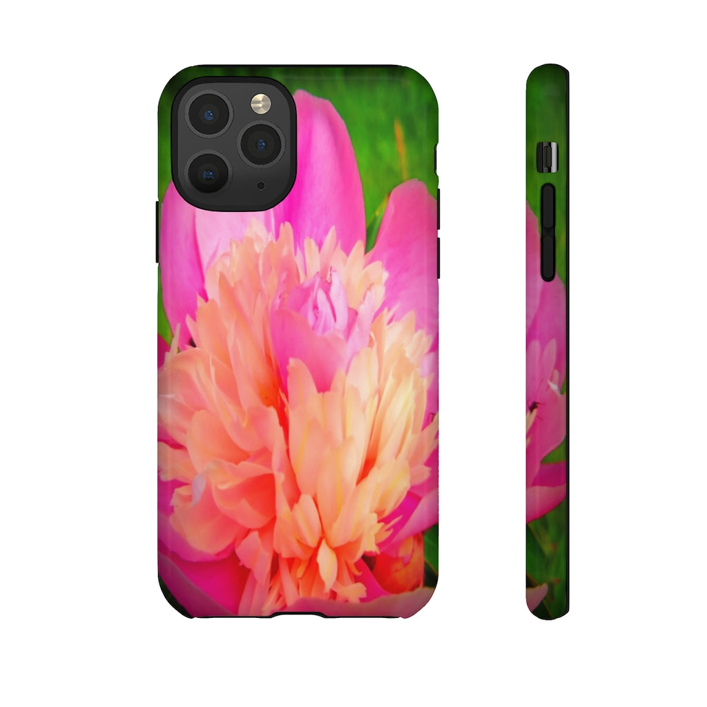 Pink Peony Mobile Phone Case for iPhone and Samsung Galaxy