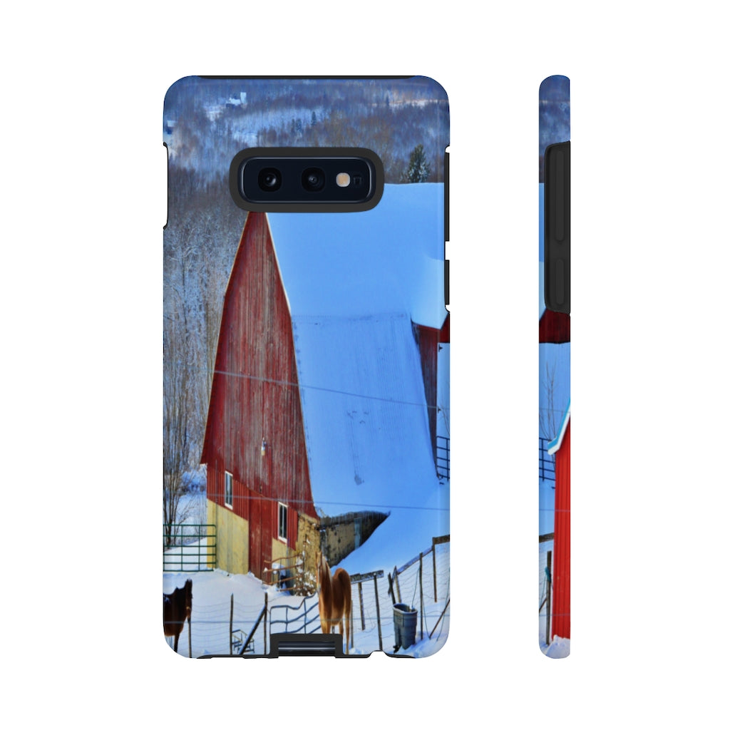 Barns & Horses Mobile Phone Case for iPhone and Samsung Galaxy