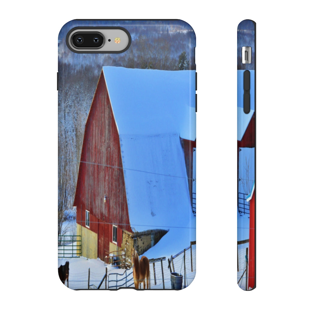 Barns & Horses Mobile Phone Case for iPhone and Samsung Galaxy