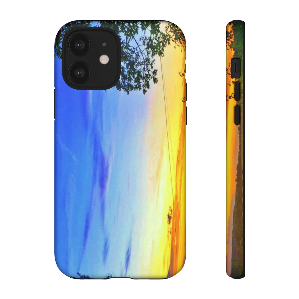 Sunset on the Horizon (vertical)  Mobile Phone Case for iPhone and Samsung Galaxy