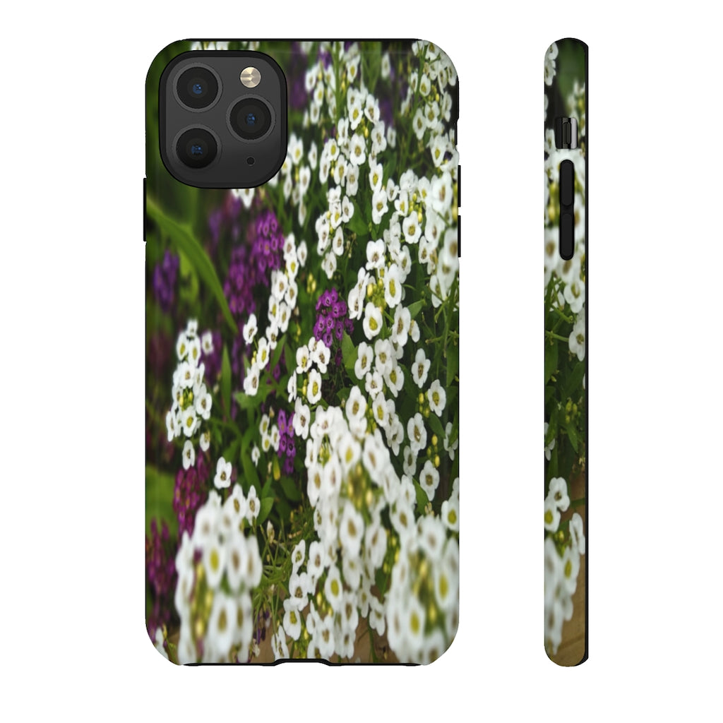 Sweet Alyssum Mobile Phone Case for iPhone and Samsung Galaxy