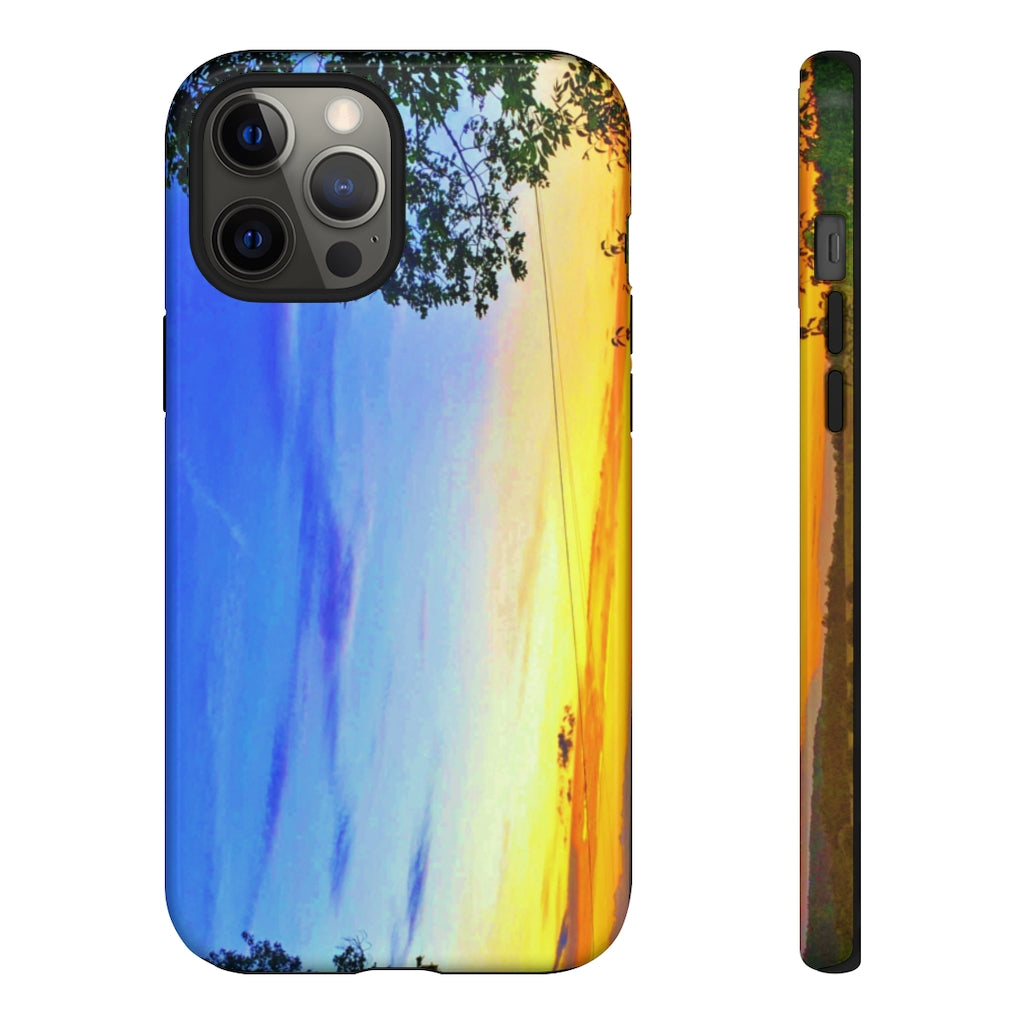 Sunset on the Horizon (vertical)  Mobile Phone Case for iPhone and Samsung Galaxy