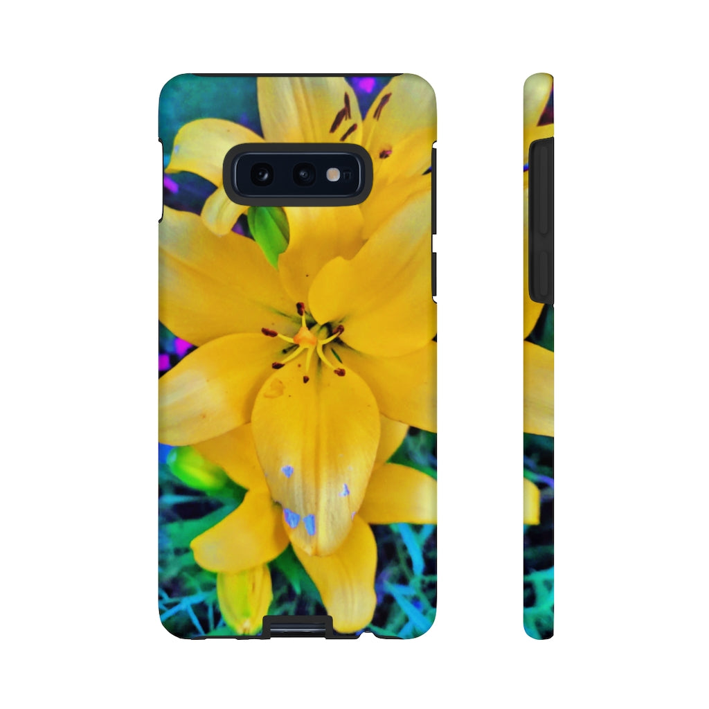 Yellow Lily Tough Case for iPhone and Samsung Galaxy