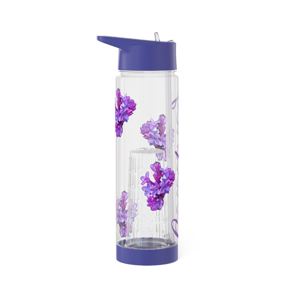 Personalized & Customizable Infuser Water Bottle (Lilac) (not a decal) I Gift I Bridesmaid I Teacher gift I Workout I Coworker I Birthday