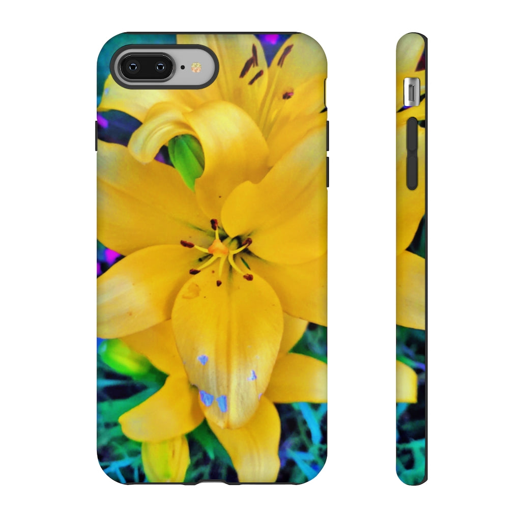 Yellow Lily Tough Case for iPhone and Samsung Galaxy