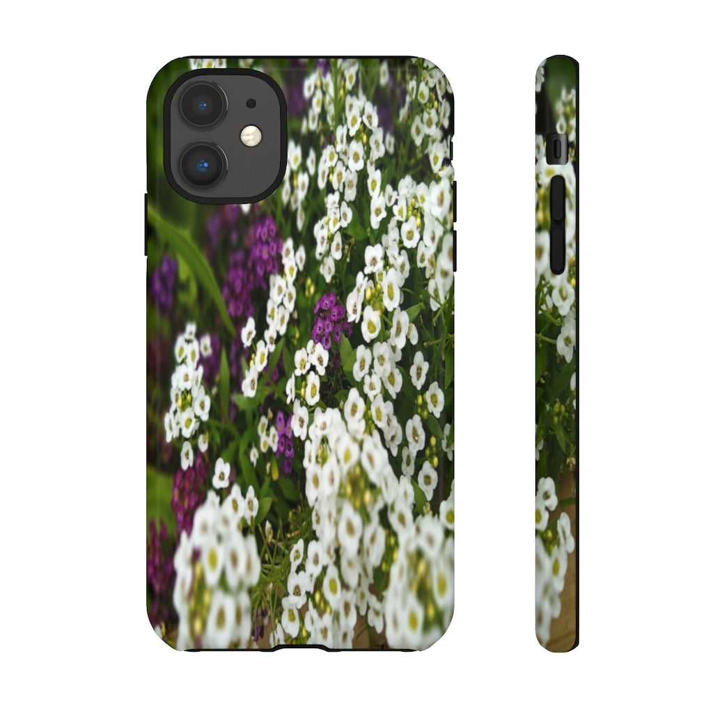 Sweet Alyssum Mobile Phone Case for iPhone and Samsung Galaxy