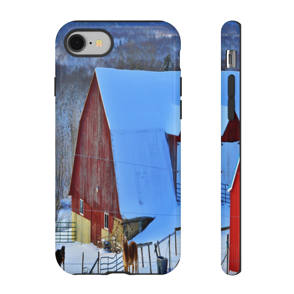 Barns & Horses Mobile Phone Case for iPhone and Samsung Galaxy