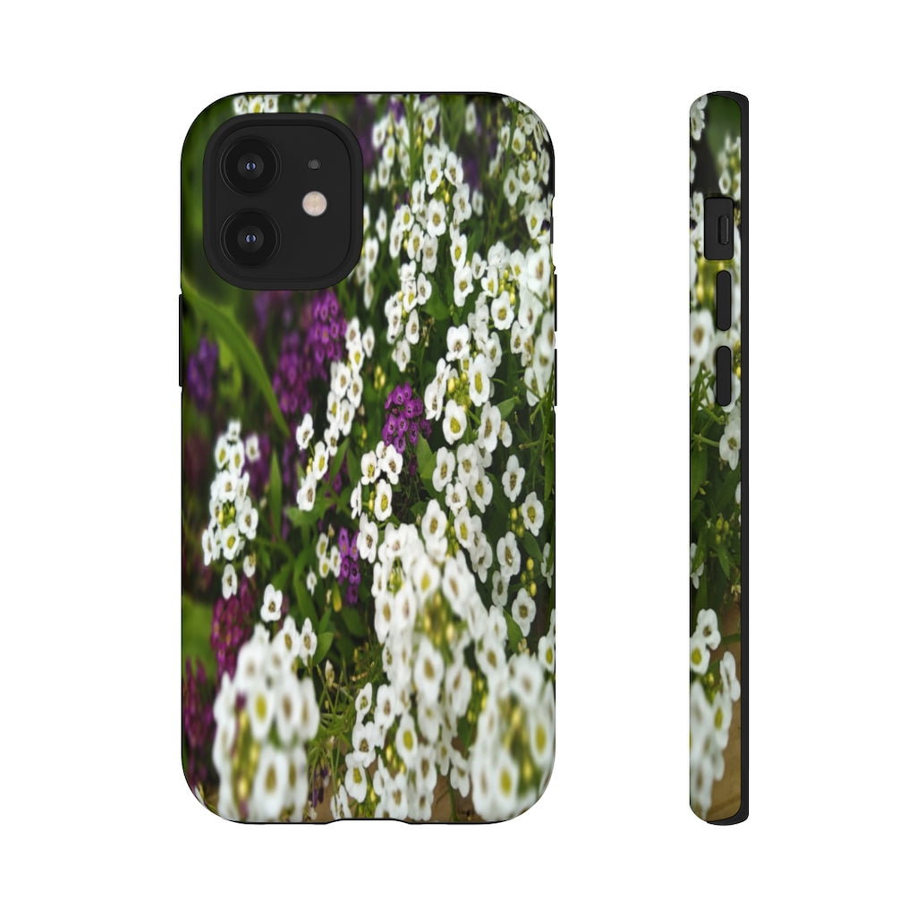 Sweet Alyssum Mobile Phone Case for iPhone and Samsung Galaxy