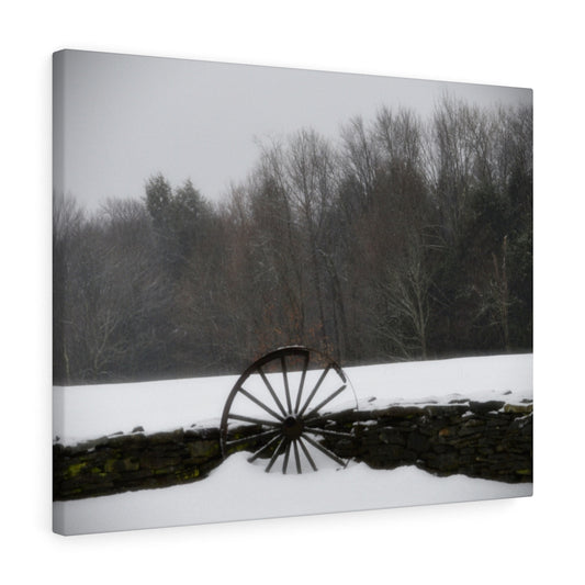 Wagon Wheel Stretched Canvas