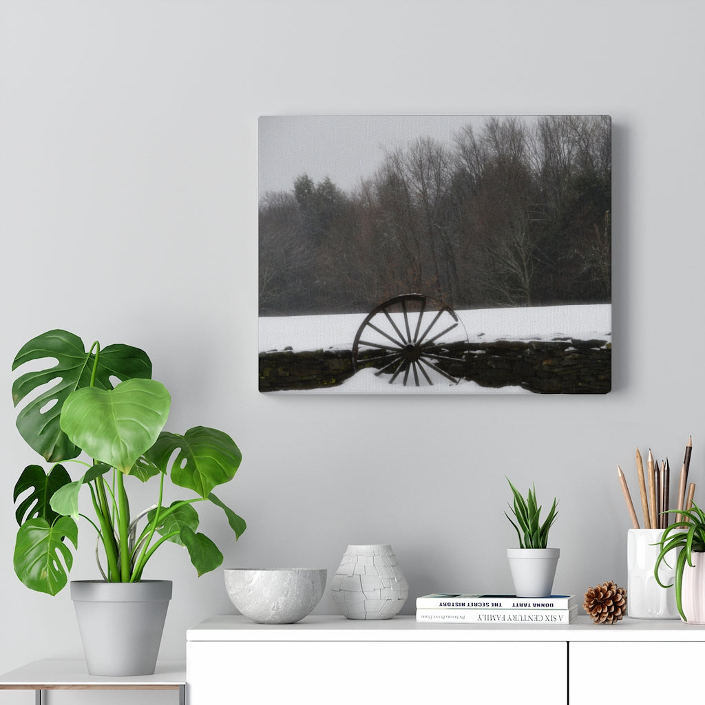 Wagon Wheel Stretched Canvas