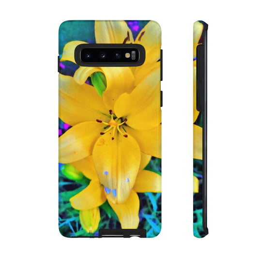 Yellow Lily Tough Case for iPhone and Samsung Galaxy