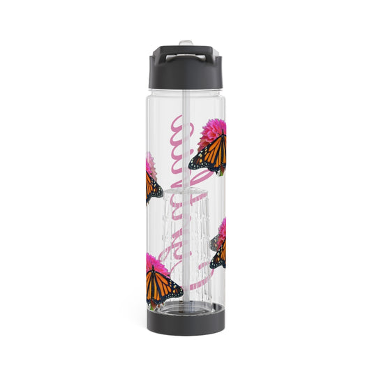 Personalized & Customized Butterfly Infuser Water Bottle (Bianca) (not a decal) I Gift I Bridesmaid I Teacher I Workout I Coworker I