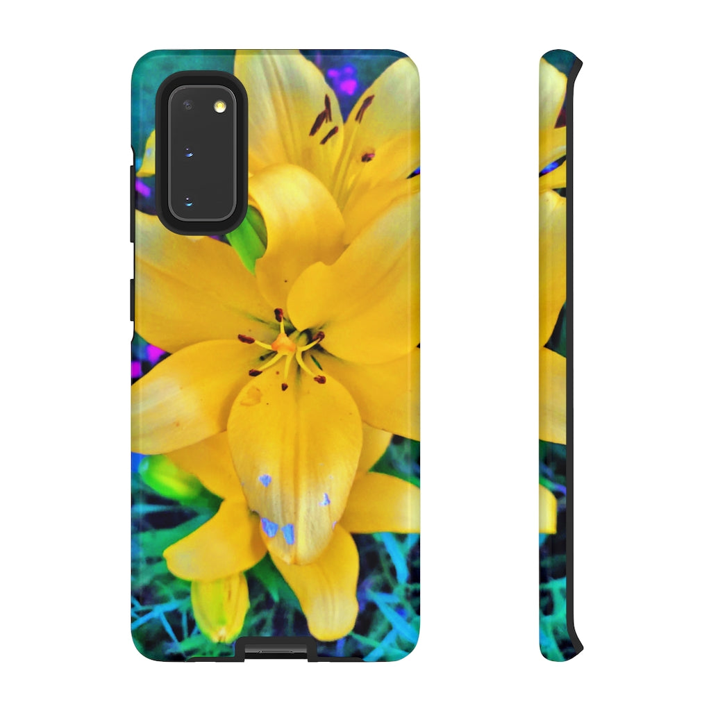 Yellow Lily Tough Case for iPhone and Samsung Galaxy