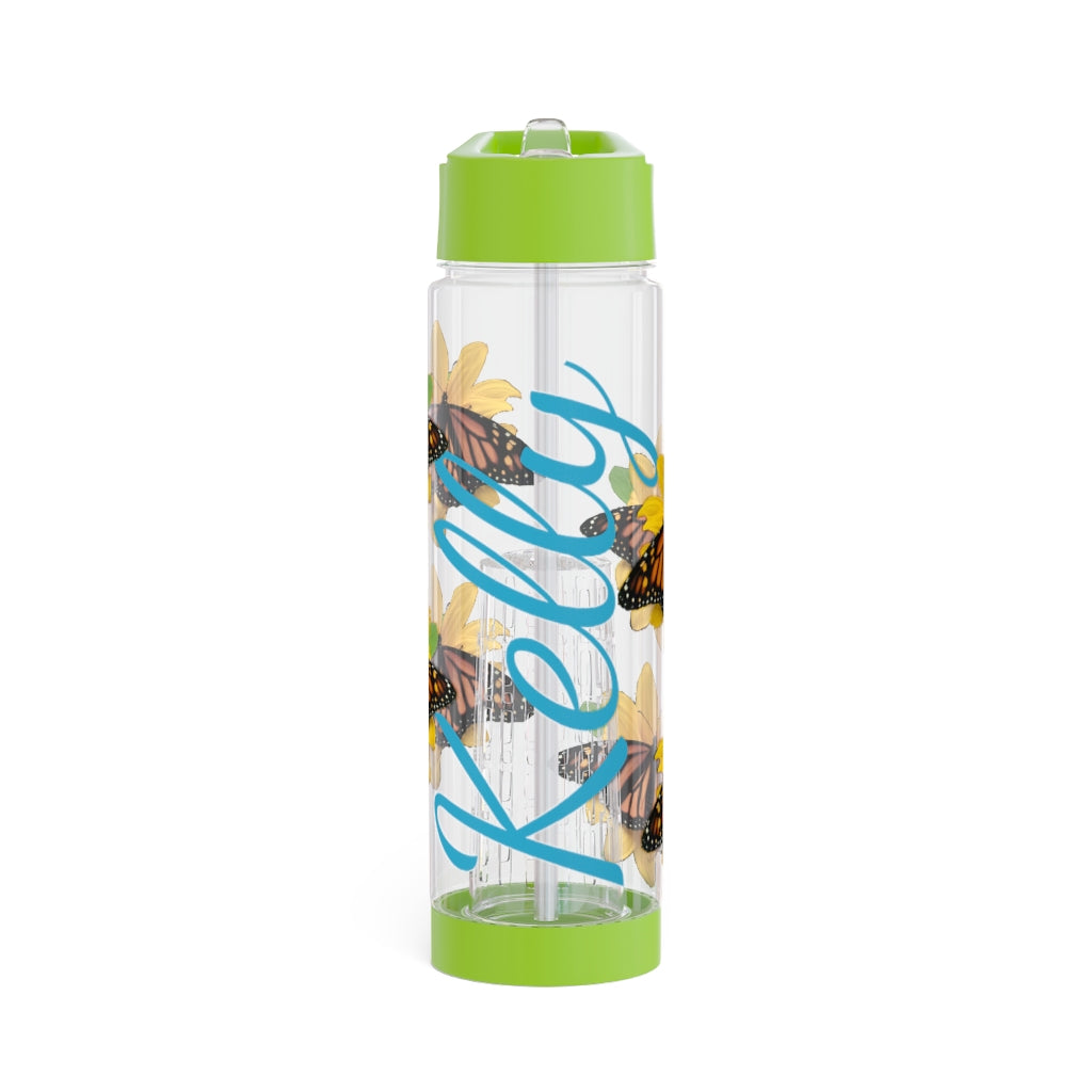 Personalized & Customized Butterfly Infuser Water Bottle (Olivia) (not a decal) I Gift I Bridesmaid I Teacher I Workout I Coworker