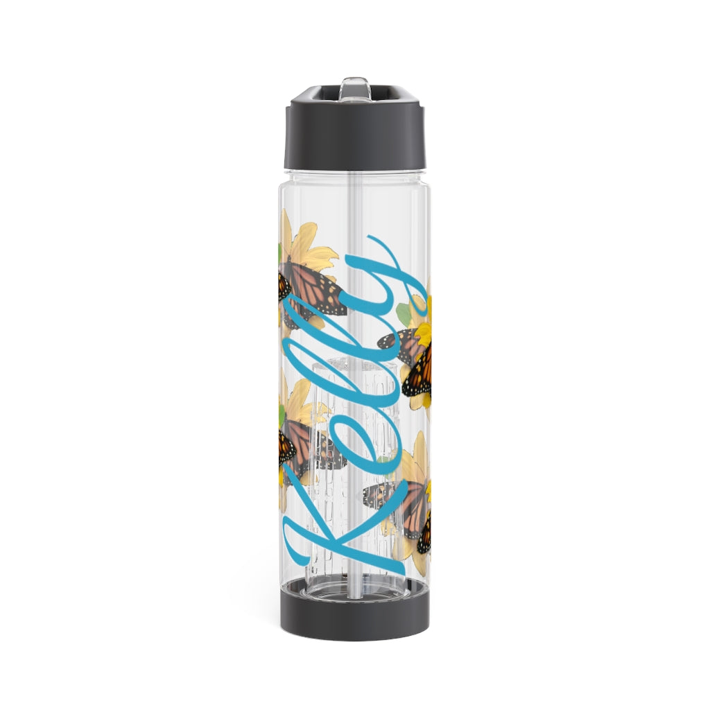 Personalized & Customized Butterfly Infuser Water Bottle (Olivia) (not a decal) I Gift I Bridesmaid I Teacher I Workout I Coworker