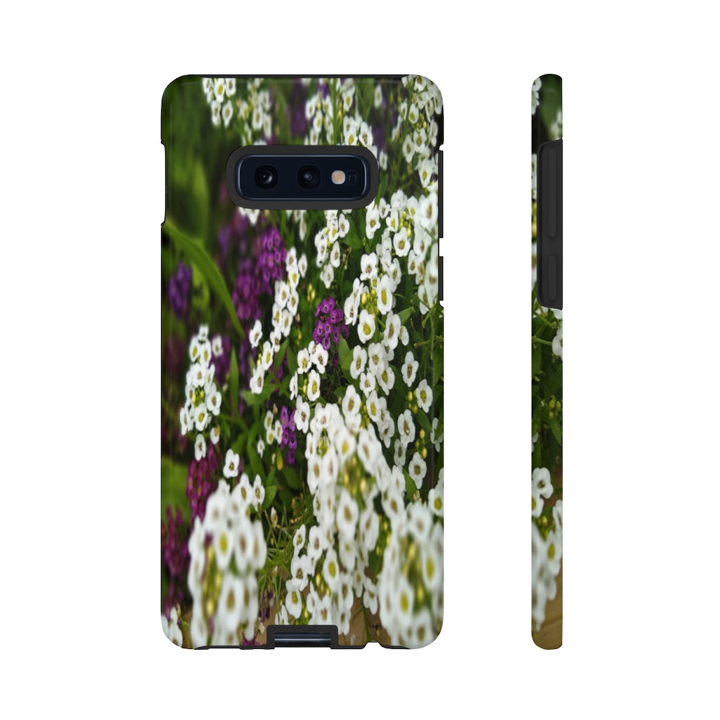 Sweet Alyssum Mobile Phone Case for iPhone and Samsung Galaxy