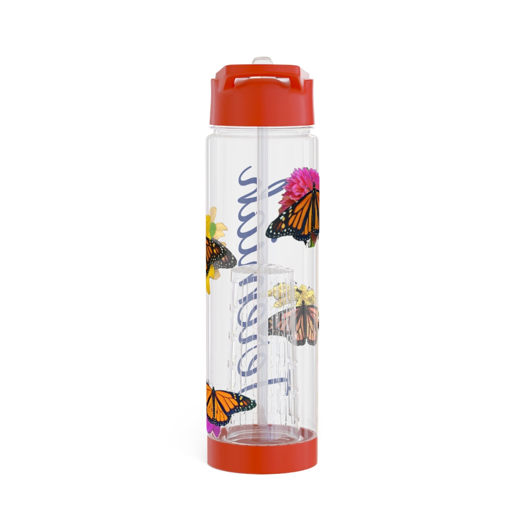 Personalized & Customized Monarch Butterfly Infuser Water Bottle (Bianca/Elizabeth/Marco/Olivia) (not a decal) I Gift I Bridesmaid I Gym