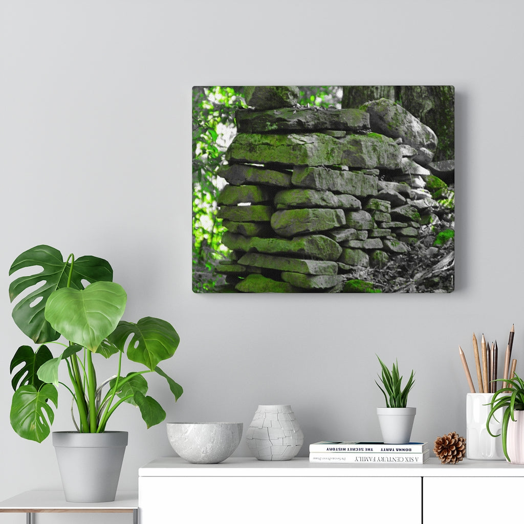 Stone Wall Stretched Canvas