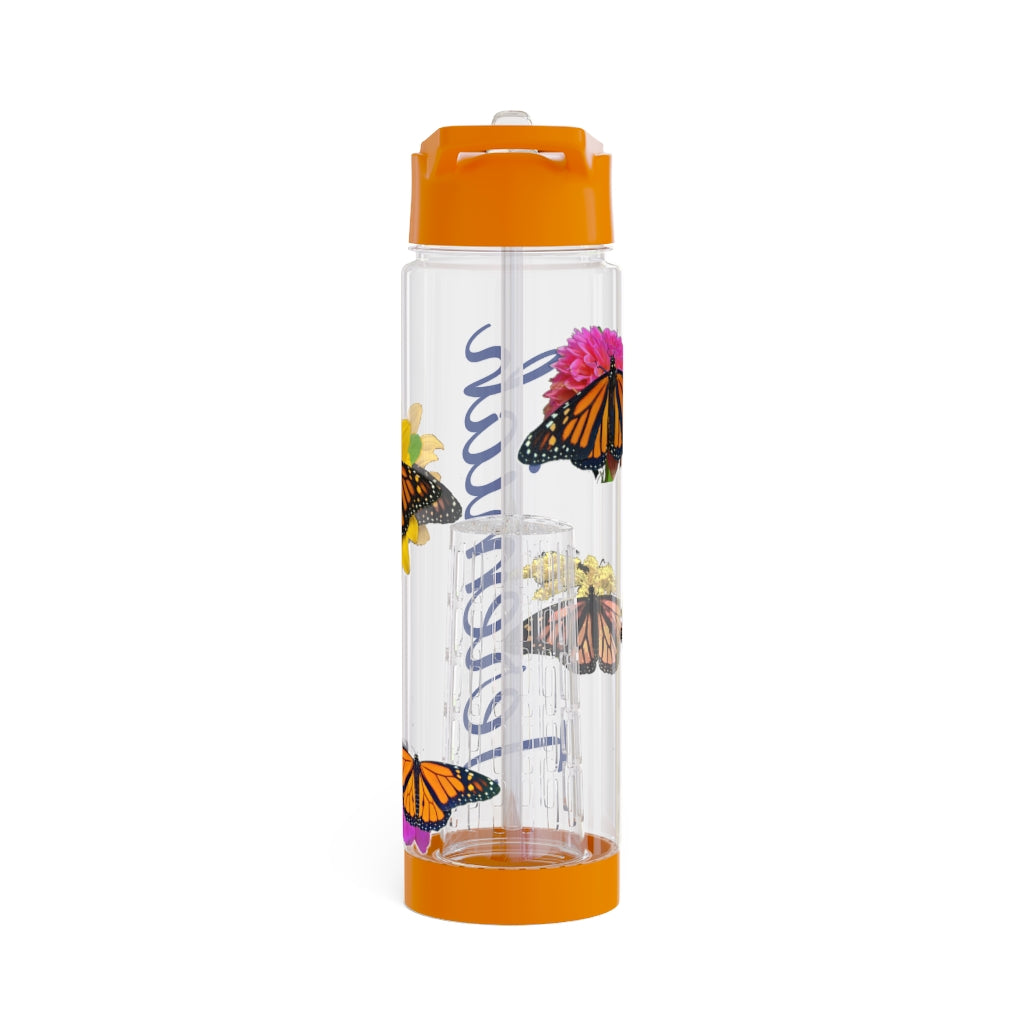 Personalized & Customized Monarch Butterfly Infuser Water Bottle (Bianca/Elizabeth/Marco/Olivia) (not a decal) I Gift I Bridesmaid I Gym