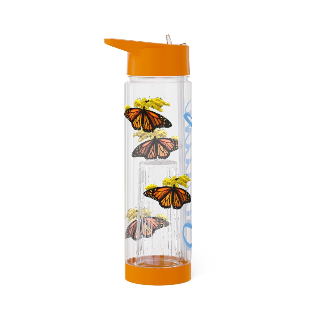 Personalized & Customized Butterfly Infuser Water Bottle (Elizabeth) (not a decal) I Gift I Bridesmaid I Teacher I Workout I Coworker