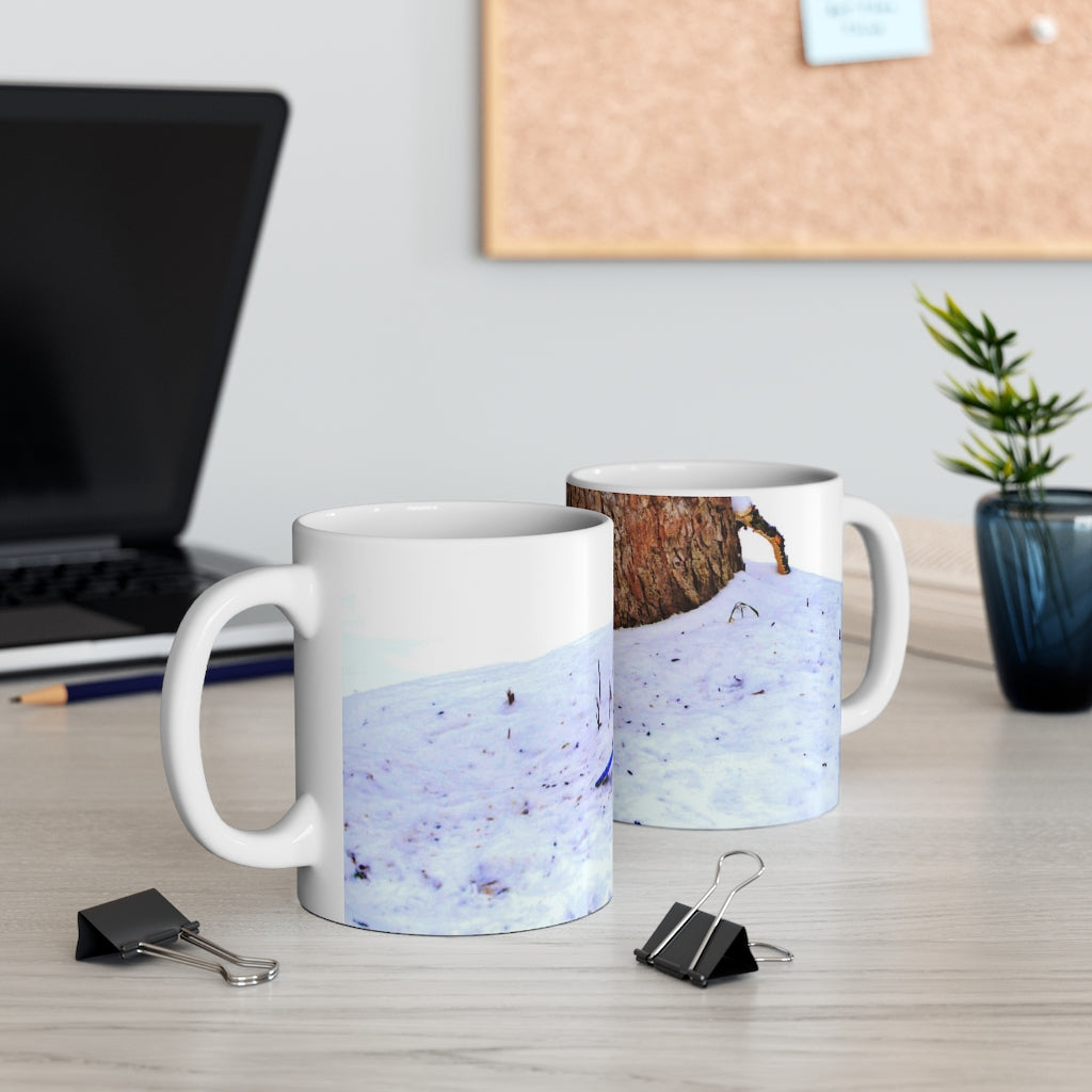 Winter Blue Jay Mug 11oz