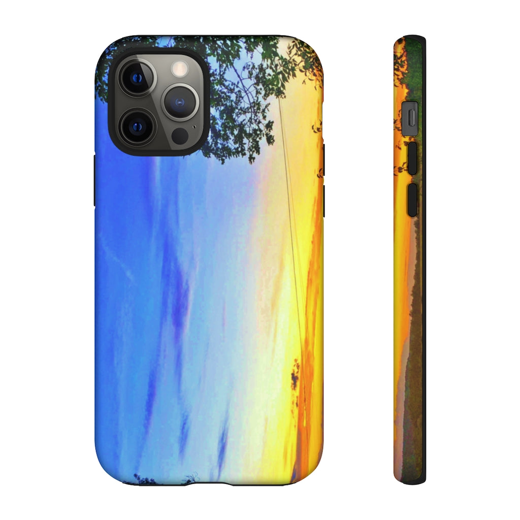 Sunset on the Horizon (vertical)  Mobile Phone Case for iPhone and Samsung Galaxy