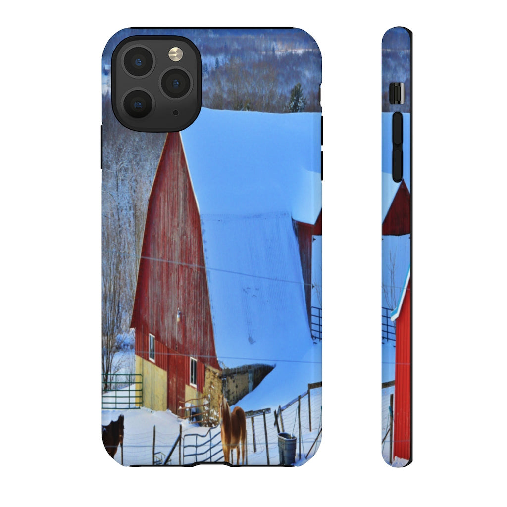 Barns & Horses Mobile Phone Case for iPhone and Samsung Galaxy