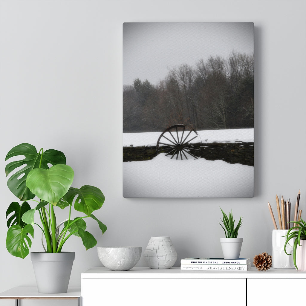 Wagon Wheel Stretched Canvas