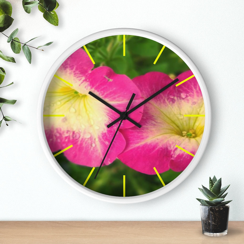 Petunia Wall clock