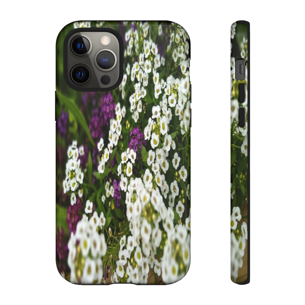 Sweet Alyssum Mobile Phone Case for iPhone and Samsung Galaxy