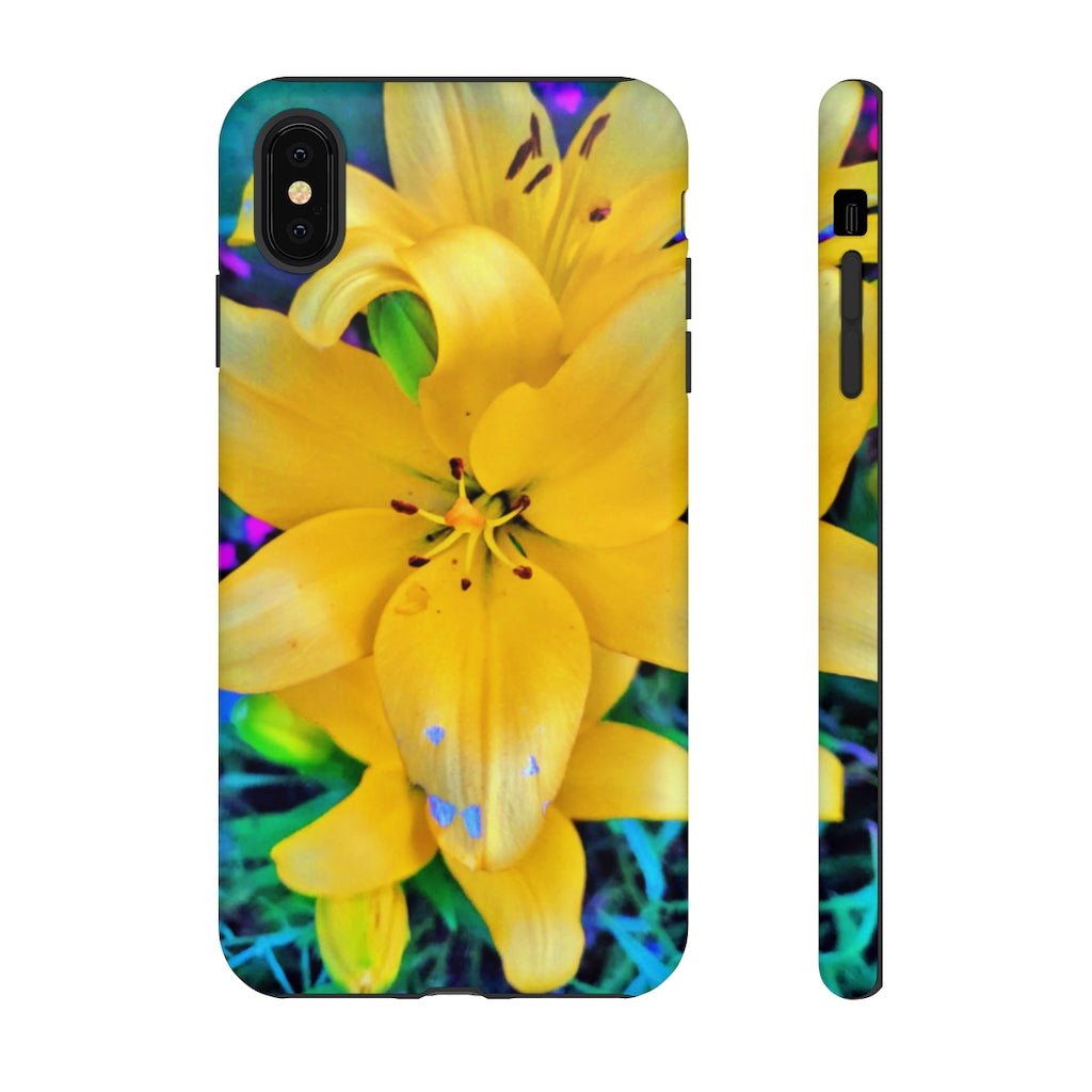 Yellow Lily Tough Case for iPhone and Samsung Galaxy