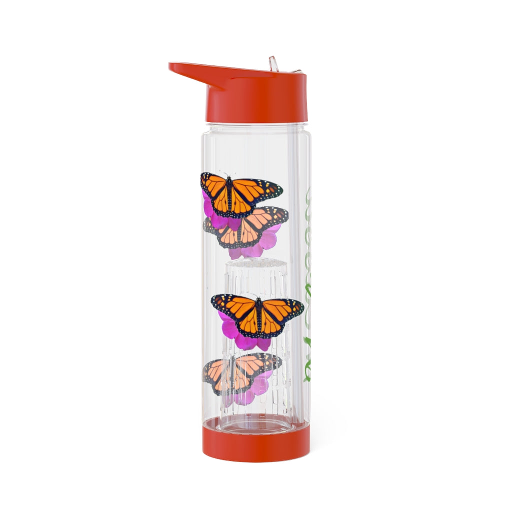 Personalized & Customized Butterfly Infuser Water Bottle (Marco) (not a decal) I Gift I Bridesmaid I Teacher I Workout I Coworker I Birthday