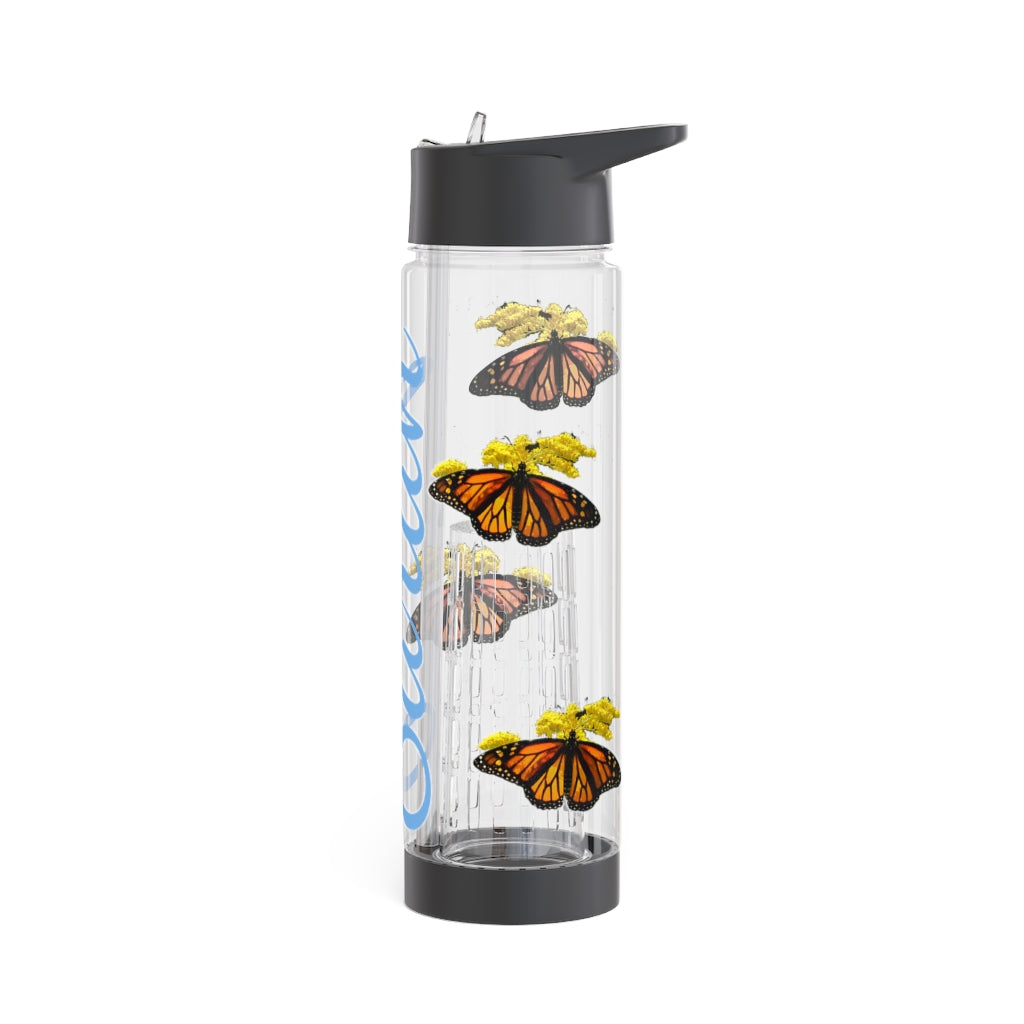 Personalized & Customized Butterfly Infuser Water Bottle (Elizabeth) (not a decal) I Gift I Bridesmaid I Teacher I Workout I Coworker