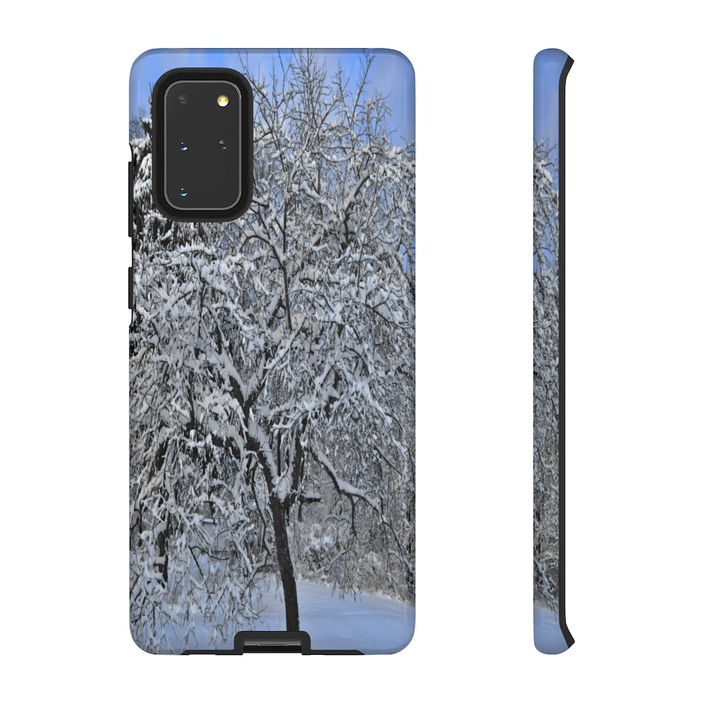 Cherry Tree in Winter Mobile Phone Case for iPhone and Samsung Galaxy