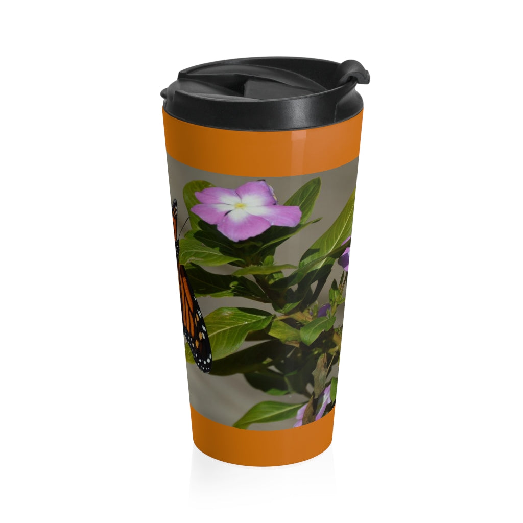 Monarch Butterfly Stainless Steel Travel Mug