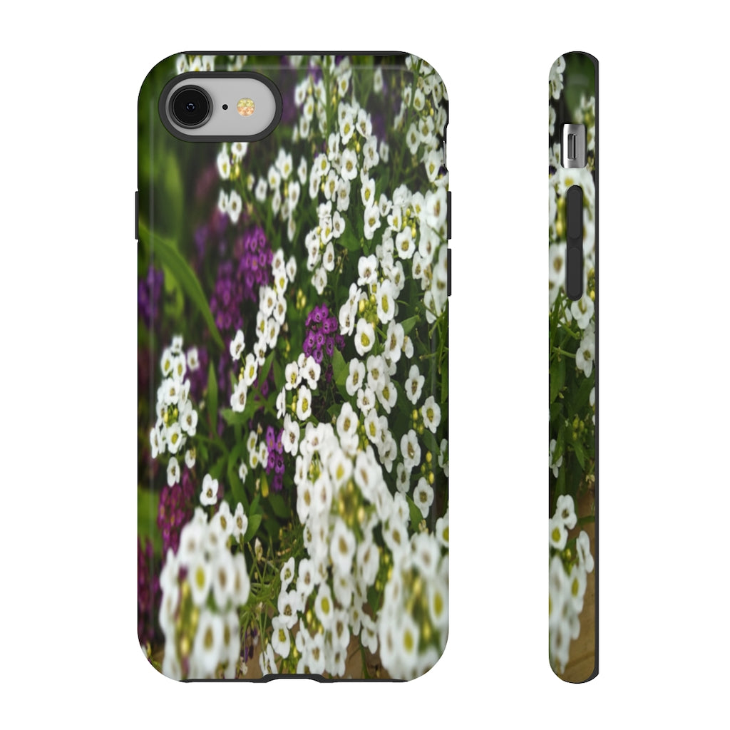 Sweet Alyssum Mobile Phone Case for iPhone and Samsung Galaxy