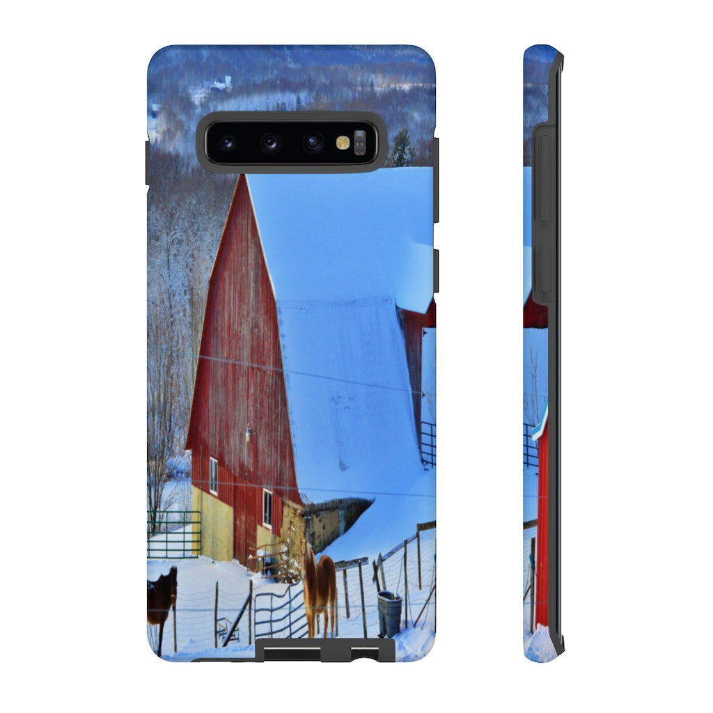 Barns & Horses Mobile Phone Case for iPhone and Samsung Galaxy