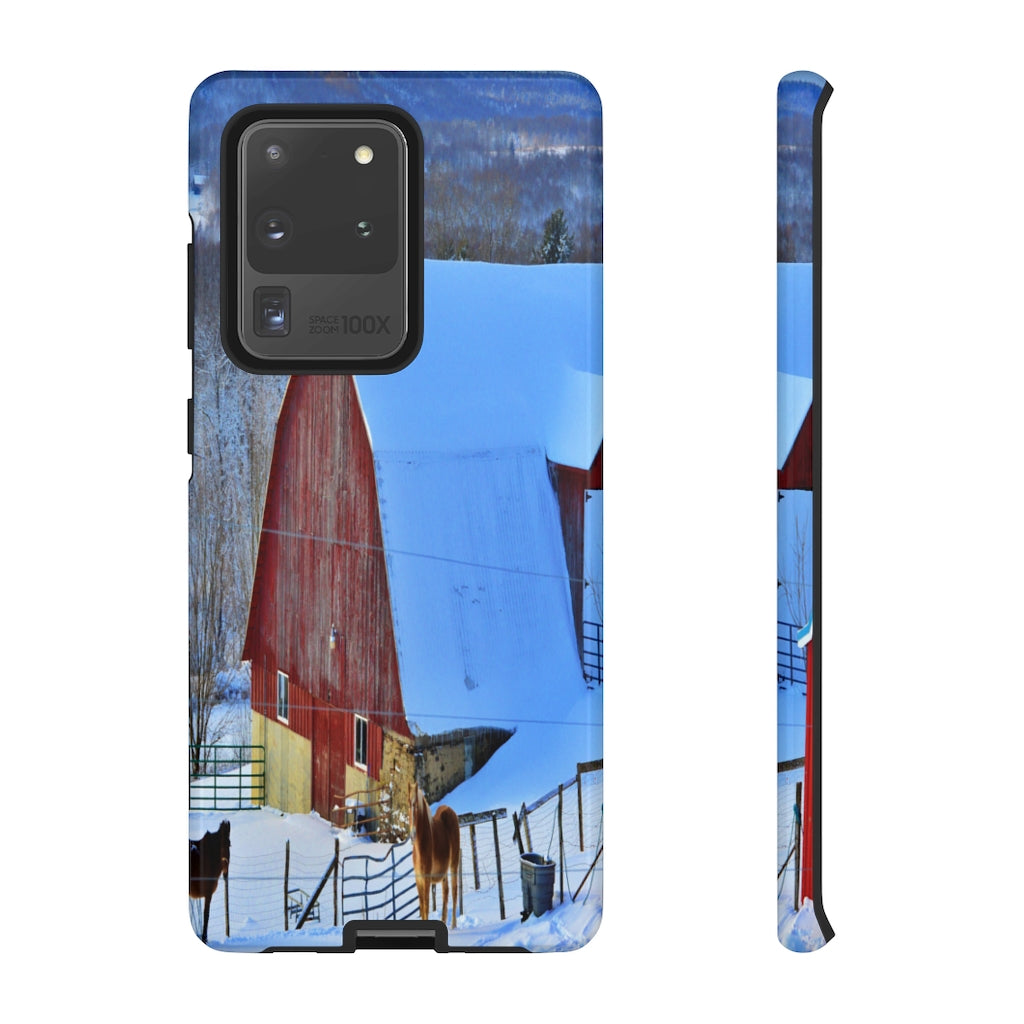 Barns & Horses Mobile Phone Case for iPhone and Samsung Galaxy